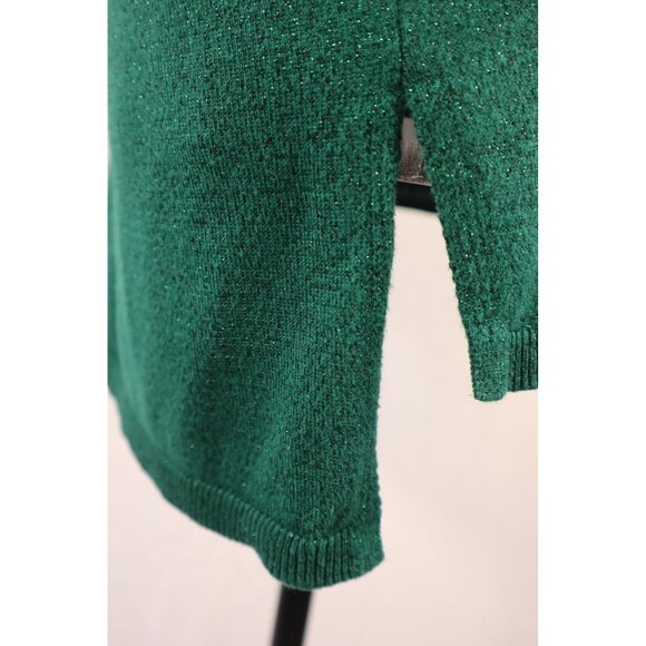 INC international concept V-Neck Emerald Green Long Sleeve Sweater Size Small - Picture 6 of 12